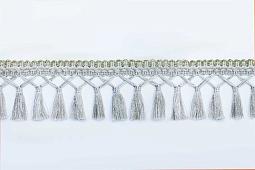 Бахрома с люрексом бежевая(козлик)